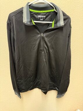 Hawke & Co Performance Golf Pullover Men's Long-sleeve Quarter-zip Shirt Size L